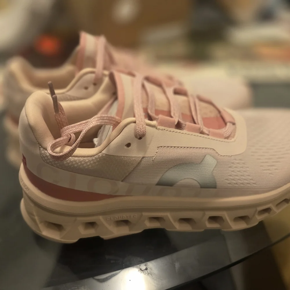 On Running Women's Cloudmonster Shoes - Moon and Fawn - Picture 3 of 5